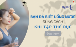 Uống nước khi tập thể thao